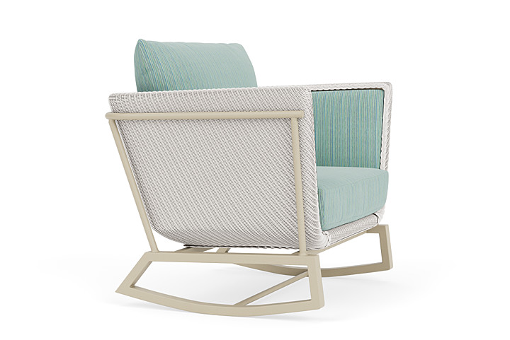 Lloyd Flanders™ Solstice Lounge Rocker - White, Linen