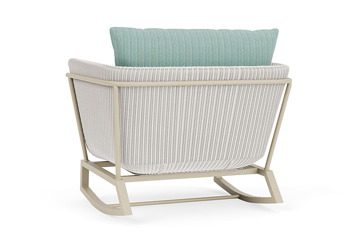 Lloyd Flanders™ Solstice Lounge Rocker - White, Linen