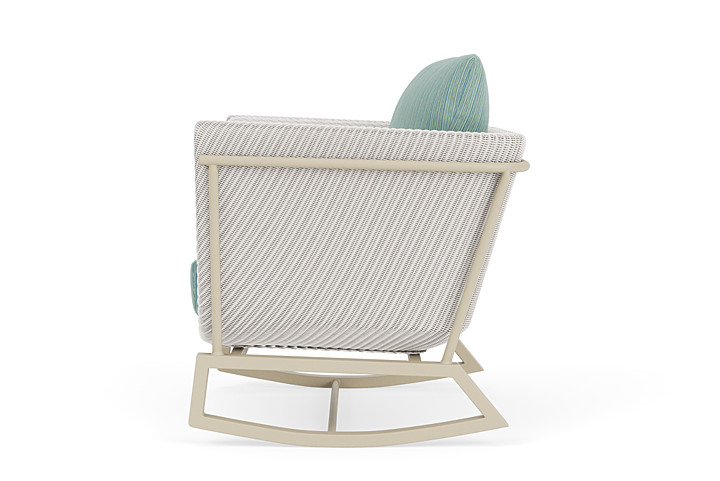 Lloyd Flanders™ Solstice Lounge Rocker - White, Linen