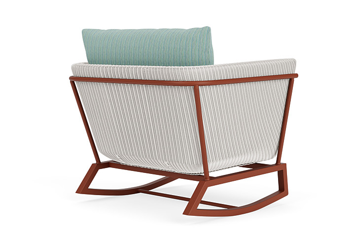 Lloyd Flanders™ Solstice Lounge Rocker - White, Terracotta