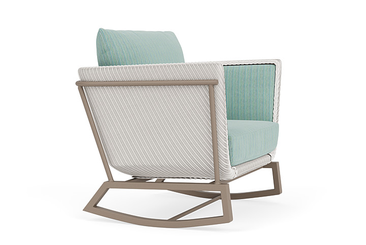 Lloyd Flanders™ Solstice Lounge Rocker - White, French Beige