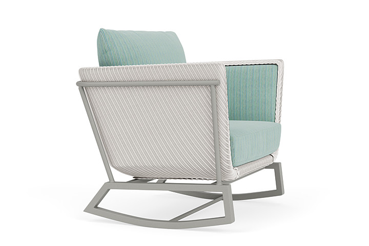 Lloyd Flanders™ Solstice Lounge Rocker - White, Platinum