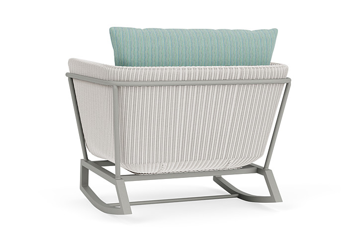 Lloyd Flanders™ Solstice Lounge Rocker - White, Platinum