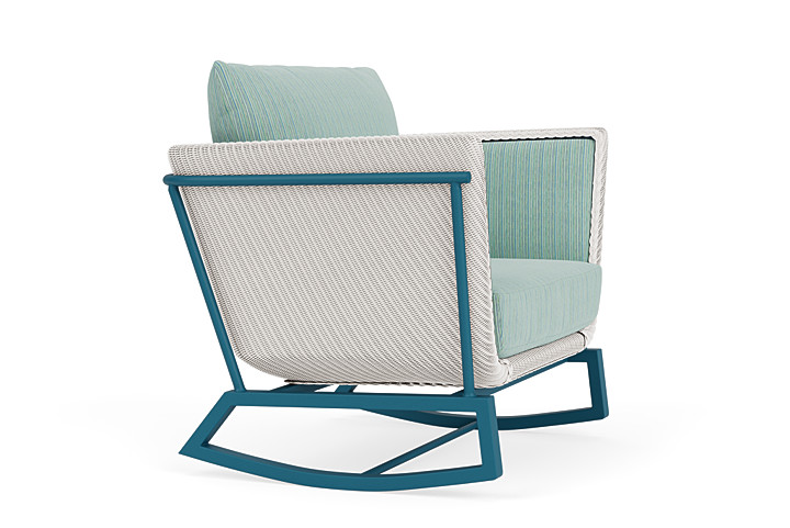 Lloyd Flanders™ Solstice Lounge Rocker - White, Peacock