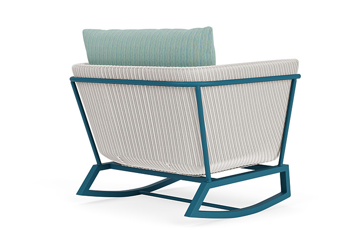 Lloyd Flanders™ Solstice Lounge Rocker - White, Peacock