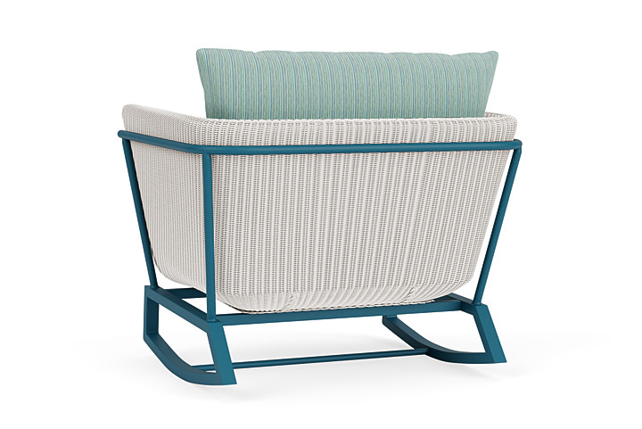 Lloyd Flanders™ Solstice Lounge Rocker - White, Peacock