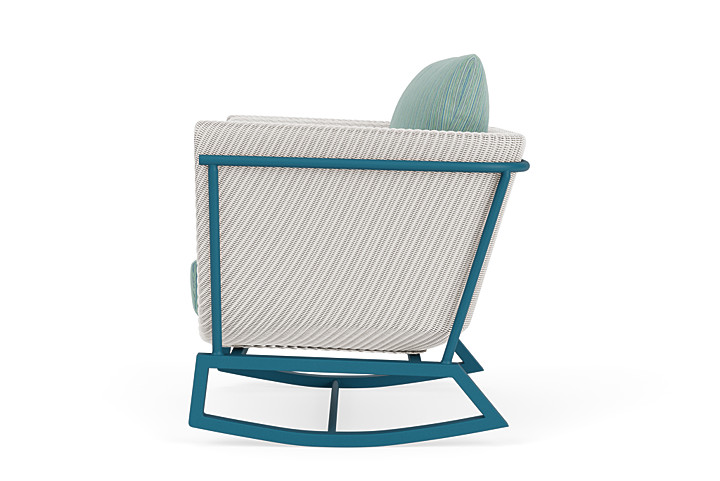 Lloyd Flanders™ Solstice Lounge Rocker - White, Peacock