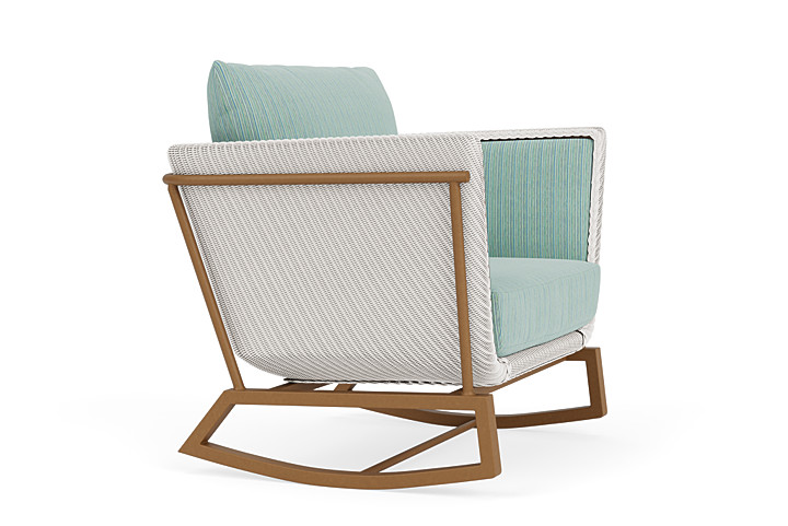 Lloyd Flanders™ Solstice Lounge Rocker - White, Hickory