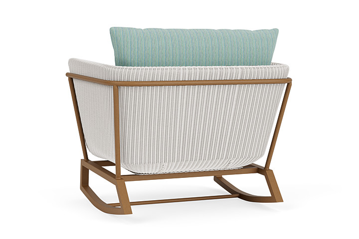 Lloyd Flanders™ Solstice Lounge Rocker - White, Hickory