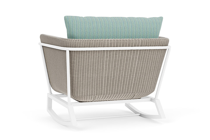 Lloyd Flanders™ Solstice Lounge Rocker - Linen, Matte White