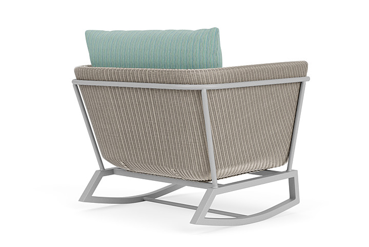 Lloyd Flanders™ Solstice Lounge Rocker - Linen, Metallic Silver