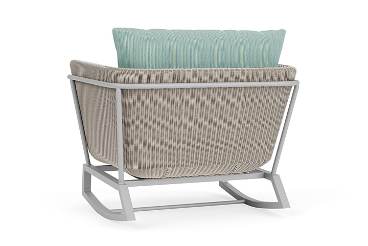 Lloyd Flanders™ Solstice Lounge Rocker - Linen, Metallic Silver