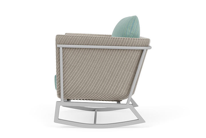 Lloyd Flanders™ Solstice Lounge Rocker - Linen, Metallic Silver