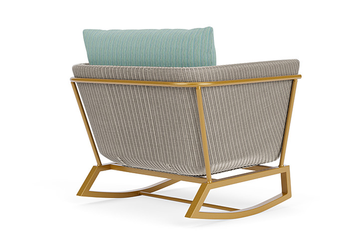 Lloyd Flanders™ Solstice Lounge Rocker - Linen, Metallic Gold