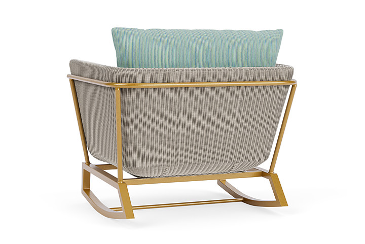 Lloyd Flanders™ Solstice Lounge Rocker - Linen, Metallic Gold