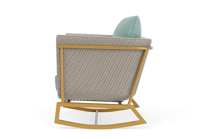 Lloyd Flanders™ Solstice Lounge Rocker - Linen, Metallic Gold