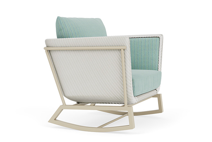 Lloyd Flanders™ Solstice Lounge Rocker - Matte White, Linen