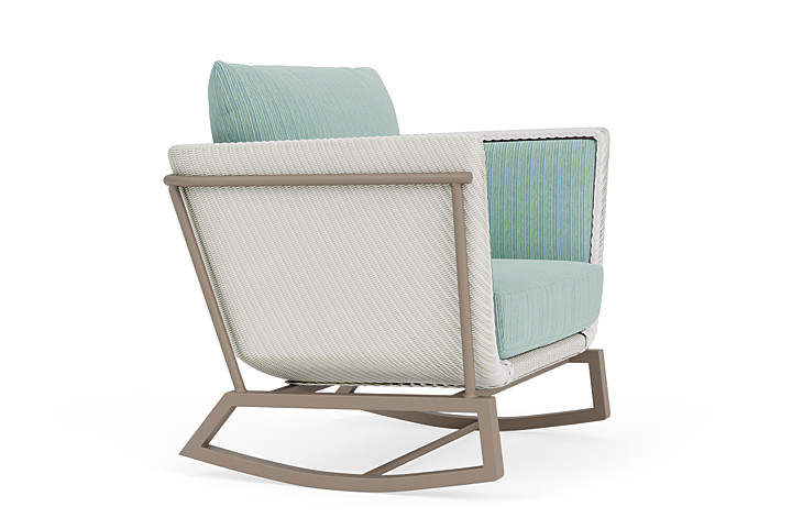 Lloyd Flanders™ Solstice Lounge Rocker - Matte White, French Beige