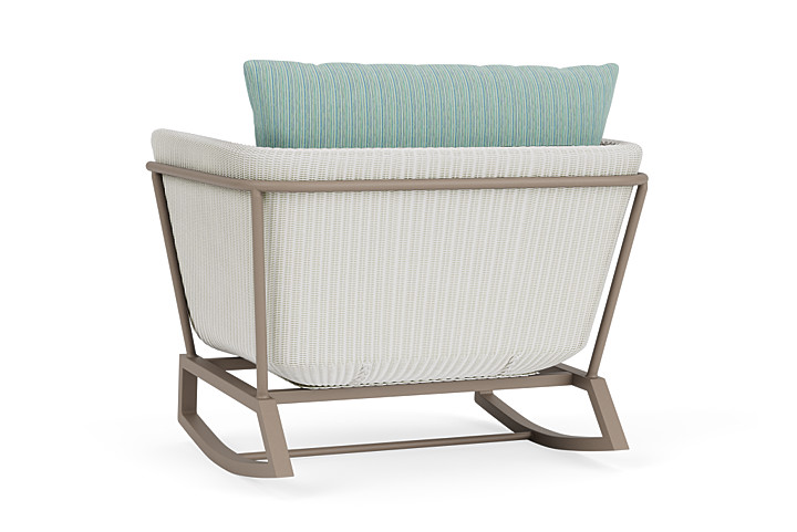 Lloyd Flanders™ Solstice Lounge Rocker - Matte White, French Beige