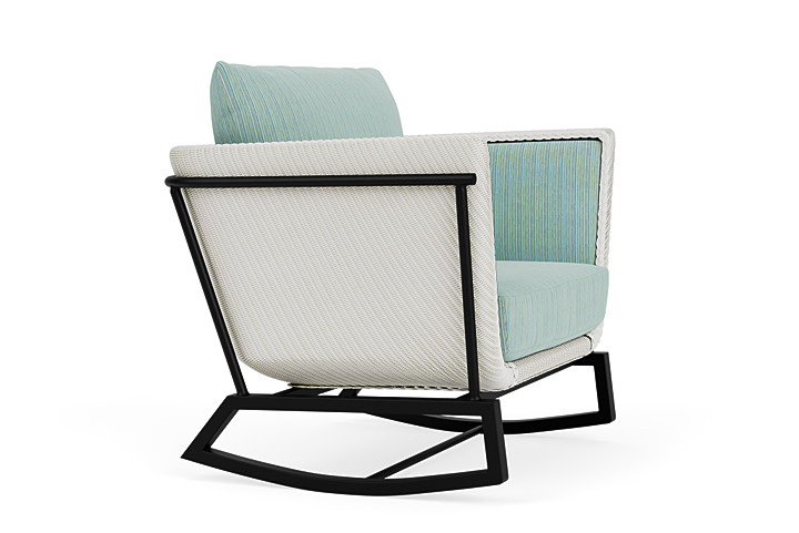 Lloyd Flanders™ Solstice Lounge Rocker - Matte White, Ebony