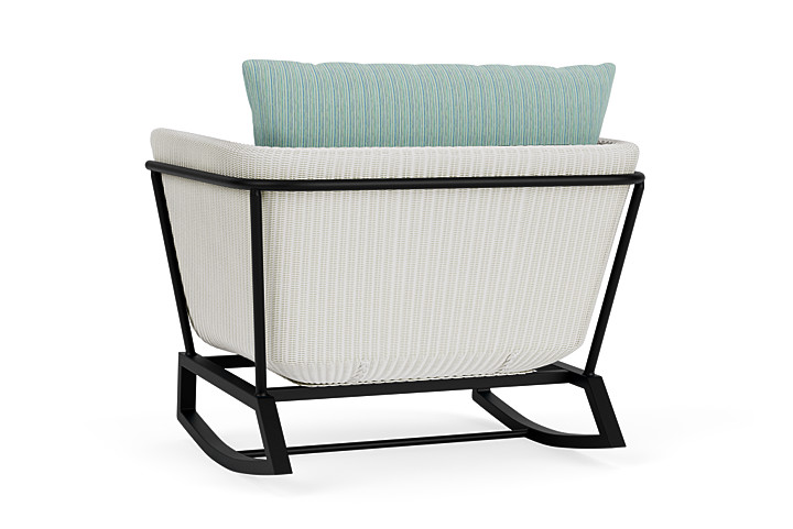 Lloyd Flanders™ Solstice Lounge Rocker - Matte White, Ebony