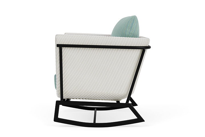 Lloyd Flanders™ Solstice Lounge Rocker - Matte White, Ebony