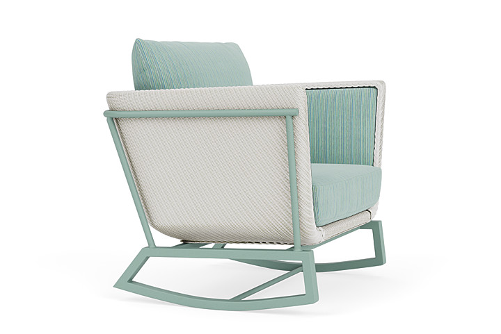 Lloyd Flanders™ Solstice Lounge Rocker - Matte White, Sea Glass