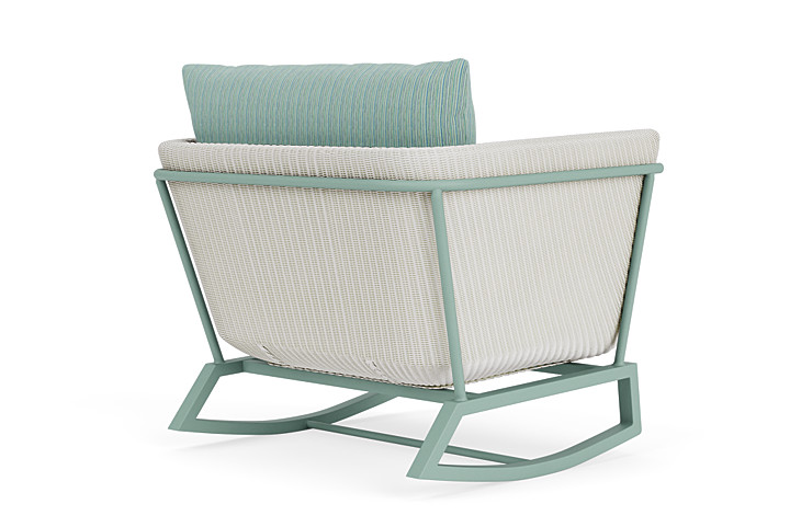 Lloyd Flanders™ Solstice Lounge Rocker - Matte White, Sea Glass