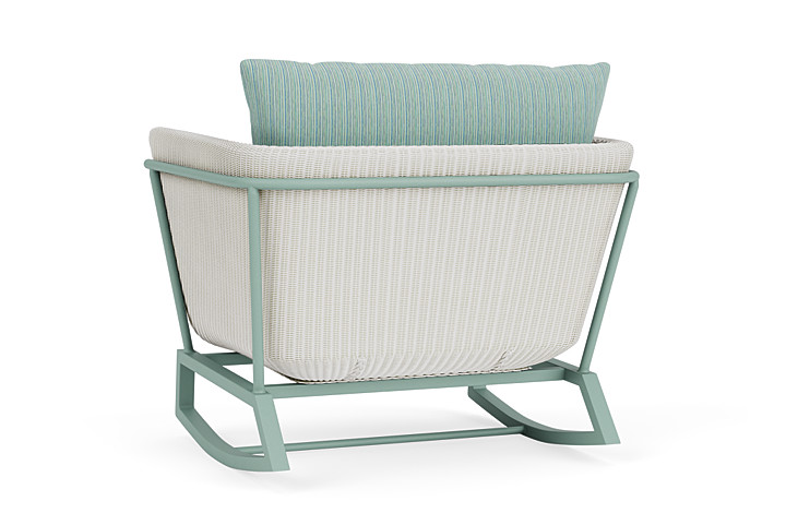 Lloyd Flanders™ Solstice Lounge Rocker - Matte White, Sea Glass