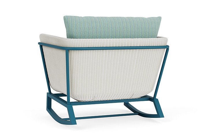 Lloyd Flanders™ Solstice Lounge Rocker - Matte White, Peacock