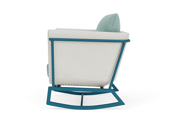 Lloyd Flanders™ Solstice Lounge Rocker - Matte White, Peacock