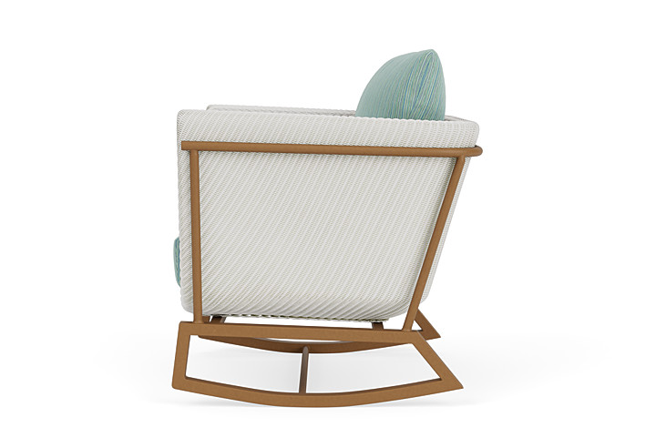 Lloyd Flanders™ Solstice Lounge Rocker - Matte White, Hickory