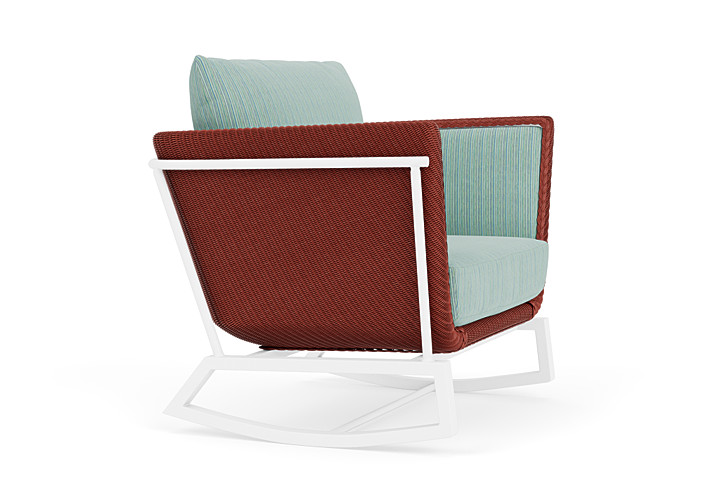 Lloyd Flanders™ Solstice Lounge Rocker - Terracotta, Matte White