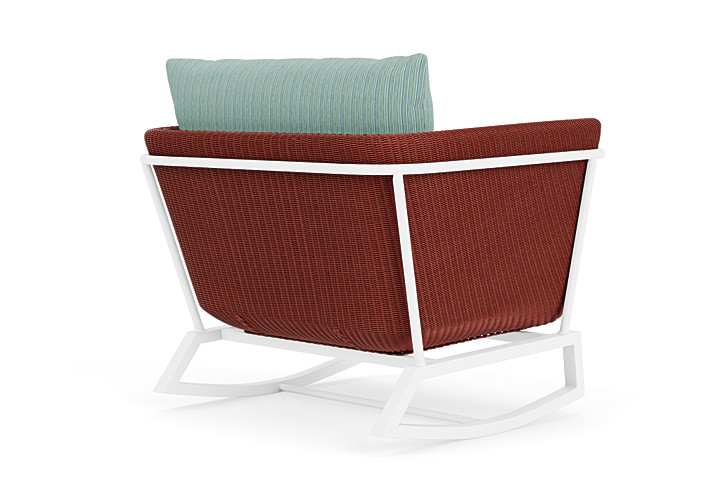 Lloyd Flanders™ Solstice Lounge Rocker - Terracotta, Matte White