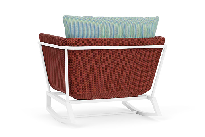 Lloyd Flanders™ Solstice Lounge Rocker - Terracotta, Matte White