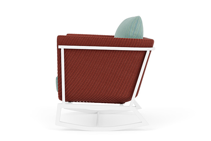 Lloyd Flanders™ Solstice Lounge Rocker - Terracotta, Matte White