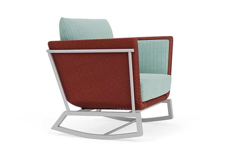 Lloyd Flanders™ Solstice Lounge Rocker - Terracotta, Metallic Silver