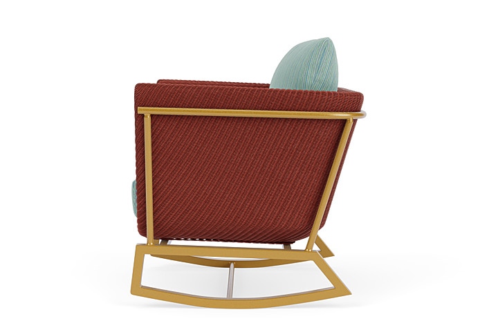 Lloyd Flanders™ Solstice Lounge Rocker - Terracotta, Metallic Gold