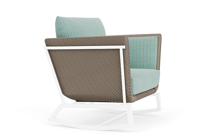 Lloyd Flanders™ Solstice Lounge Rocker - French Beige, White