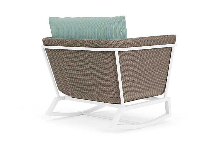 Lloyd Flanders™ Solstice Lounge Rocker - French Beige, Matte White