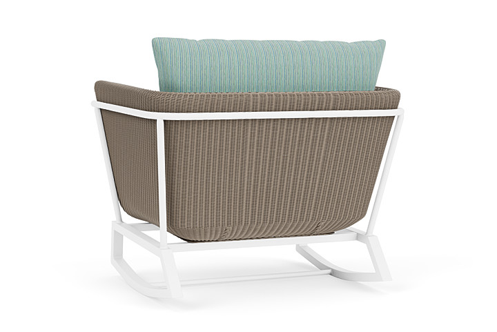 Lloyd Flanders™ Solstice Lounge Rocker - French Beige, Matte White