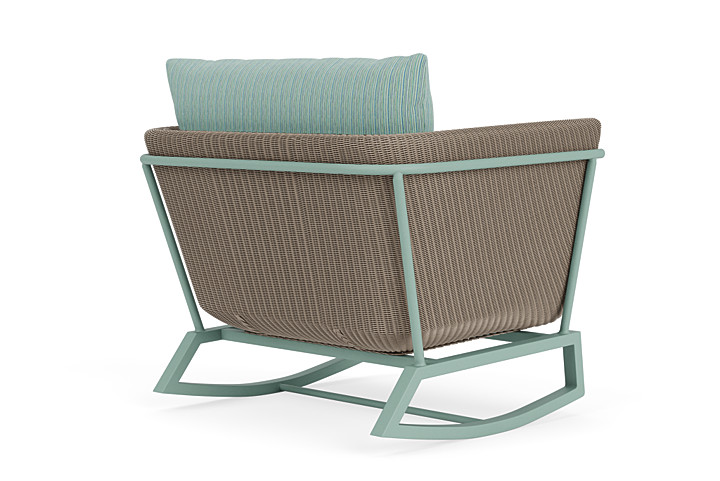 Lloyd Flanders™ Solstice Lounge Rocker - French Beige, Sea Glass