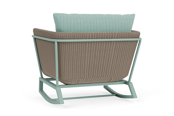 Lloyd Flanders™ Solstice Lounge Rocker - French Beige, Sea Glass