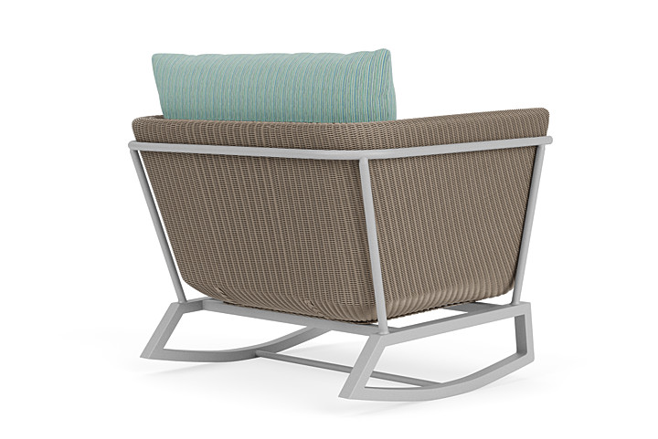 Lloyd Flanders™ Solstice Lounge Rocker - French Beige, Metallic Silver