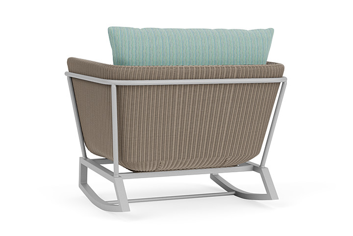 Lloyd Flanders™ Solstice Lounge Rocker - French Beige, Metallic Silver