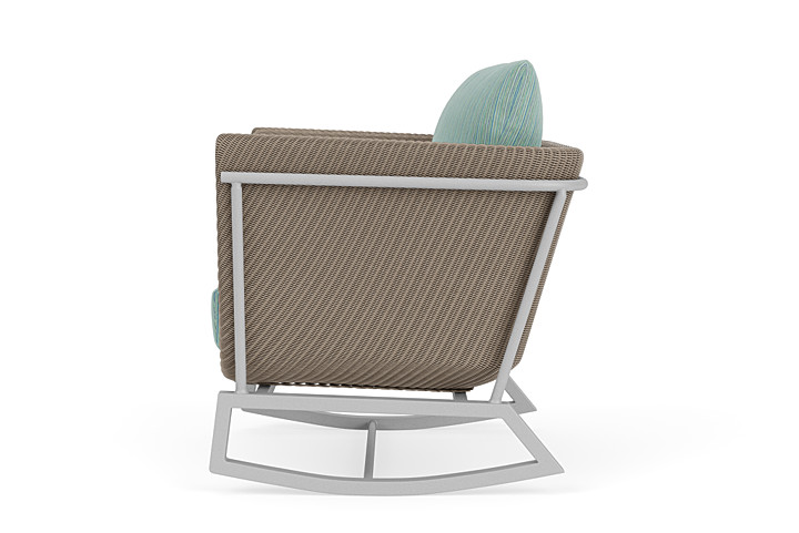 Lloyd Flanders™ Solstice Lounge Rocker - French Beige, Metallic Silver