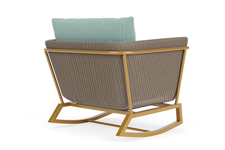 Lloyd Flanders™ Solstice Lounge Rocker - French Beige, Metallic Gold