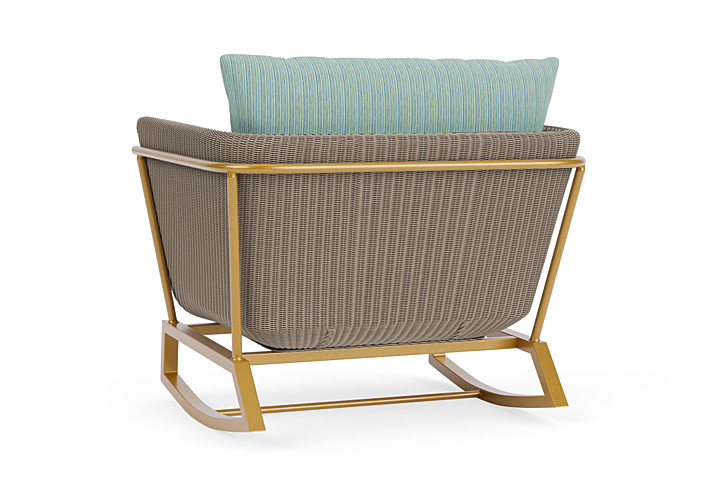 Lloyd Flanders™ Solstice Lounge Rocker - French Beige, Metallic Gold