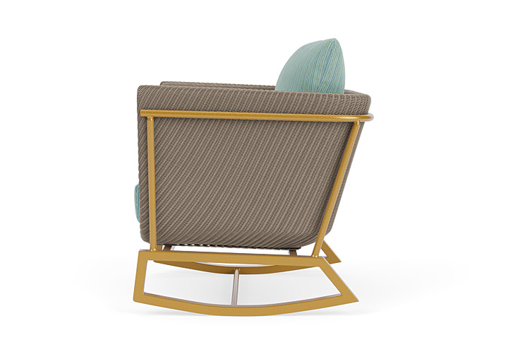 Lloyd Flanders™ Solstice Lounge Rocker - French Beige, Metallic Gold