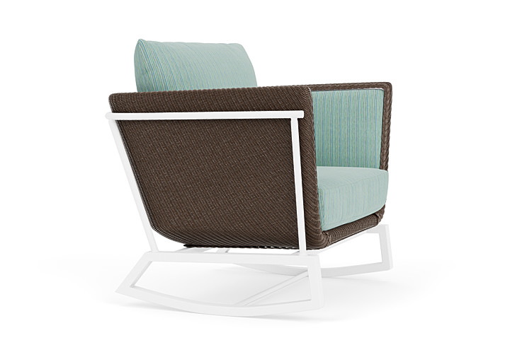 Lloyd Flanders™ Solstice Lounge Rocker - Bark, Matte White